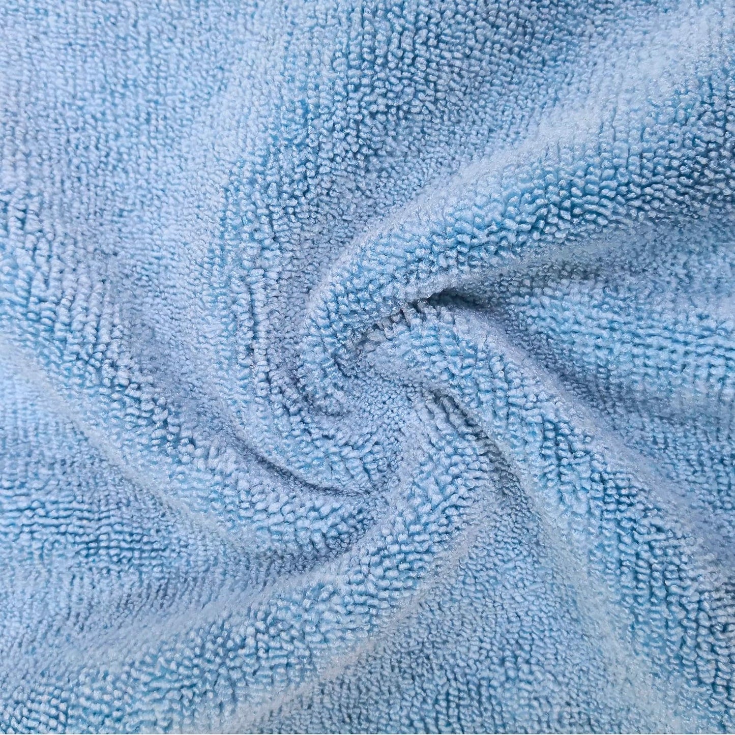 - 6 Chiffons De Nettoyage En Microfibres - Qualité Professionnelle - Bleu/Camel/Gris - 41 X 61 Cm