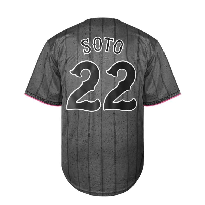 【Fathersdaygift】Men'S Baseball Jersey, # 12, #22, Mets Jersey, V-Neck Design, with Black Stripes, Suitable for Baseball