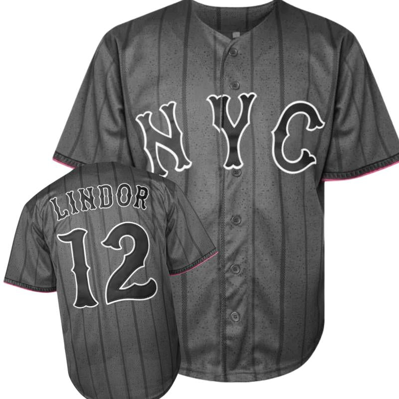 【Fathersdaygift】Men'S Baseball Jersey, # 12, #22, Mets Jersey, V-Neck Design, with Black Stripes, Suitable for Baseball