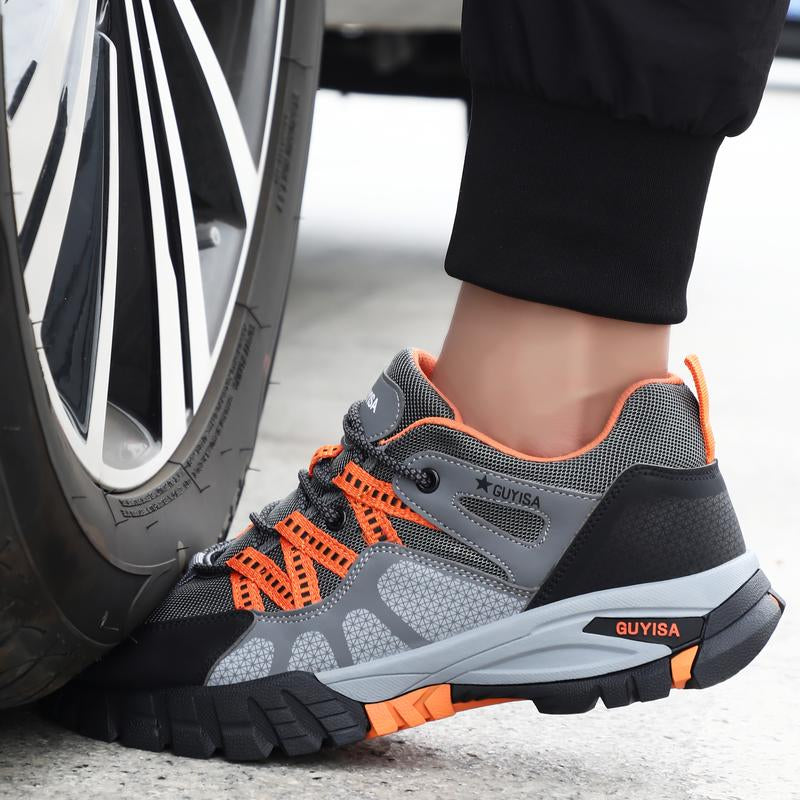 Insulation Lightweight Breathable Anti-Smash, Anti-Slip and Anti-Puncture Safety Shoes Non-Slip Safety Non-Slip Lace-Up Labor Protection Footwear Durable Steel Toe Shoes Non Slip Work Shoes Shoes Healthcare Workers,Fathersdaygift