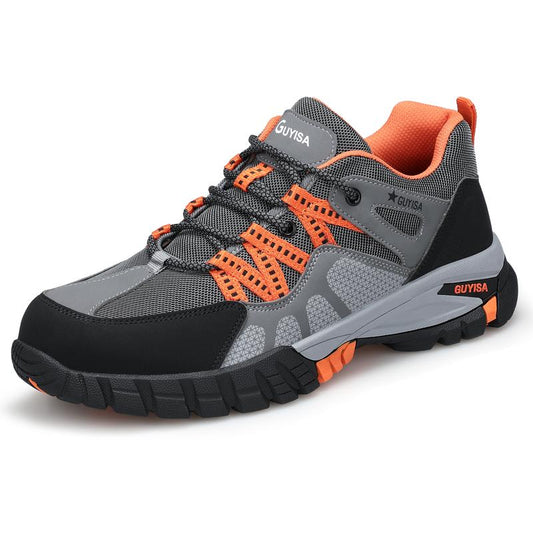 Insulation Lightweight Breathable Anti-Smash, Anti-Slip and Anti-Puncture Safety Shoes Non-Slip Safety Non-Slip Lace-Up Labor Protection Footwear Durable Steel Toe Shoes Non Slip Work Shoes Shoes Healthcare Workers,Fathersdaygift
